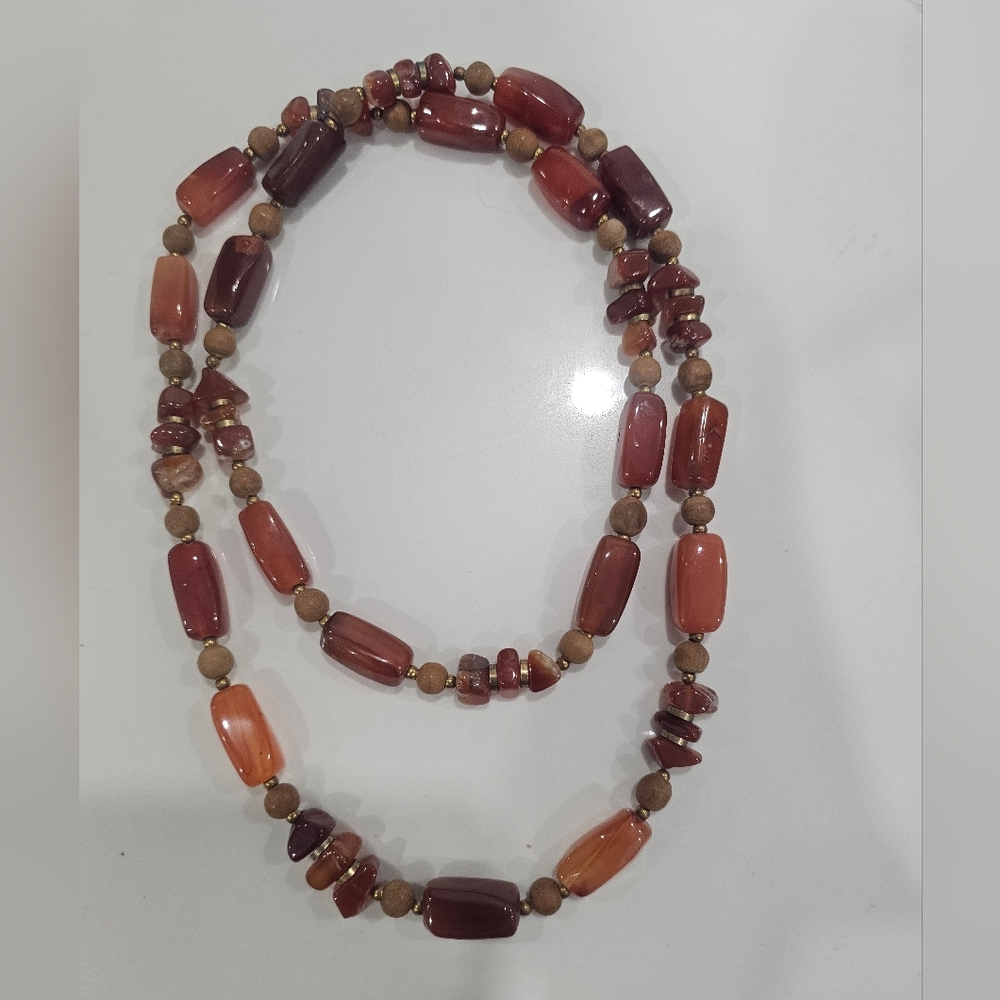 Old Ancient Persian Himalayan African Carnelian Beads Agate Beads necklace